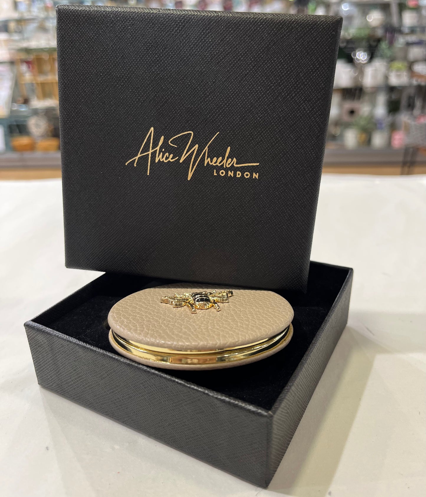 Alice Wheeler Round Compact Mirror