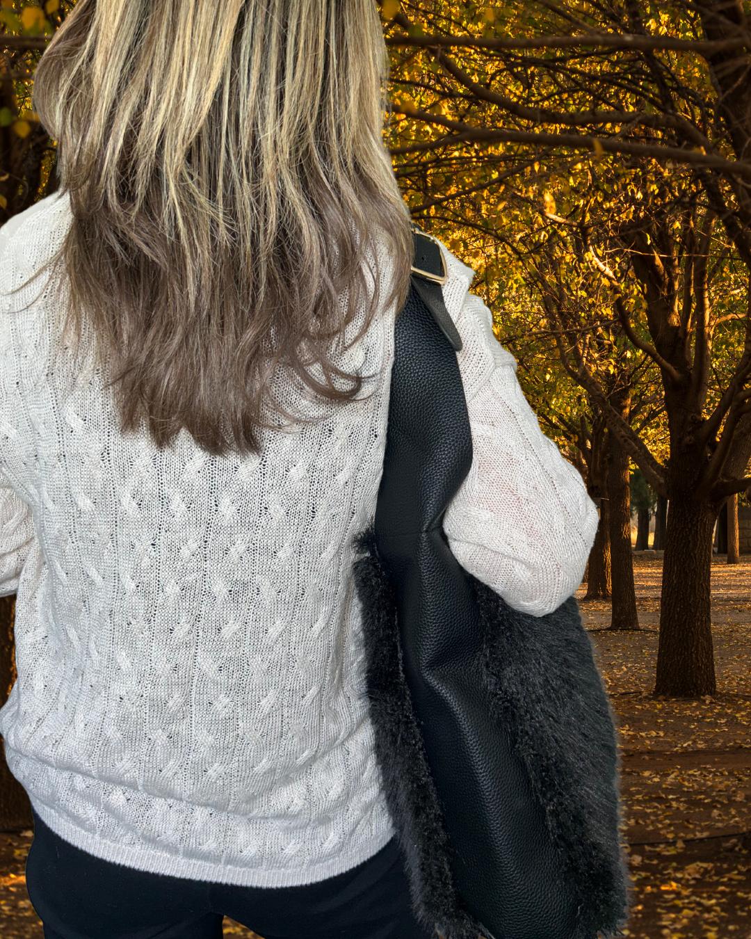 Faux Fur Tote Bag