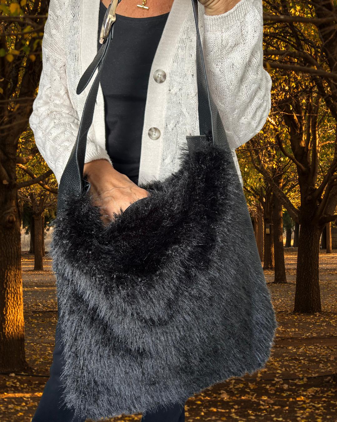 Faux Fur Tote Bag