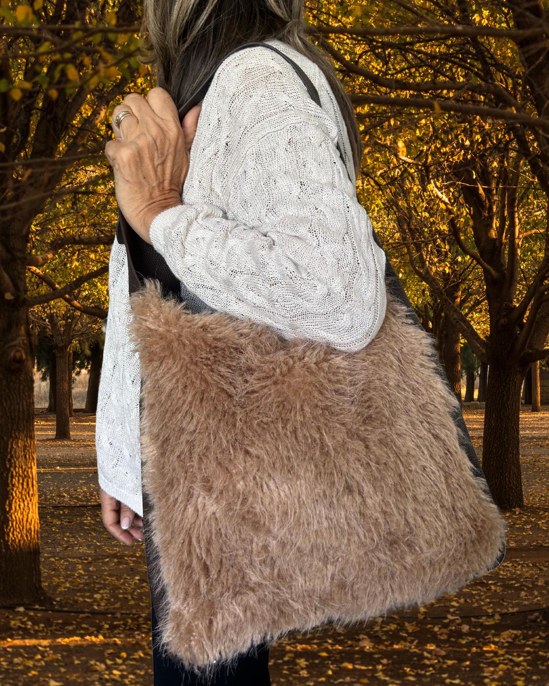 Faux Fur Tote Bag