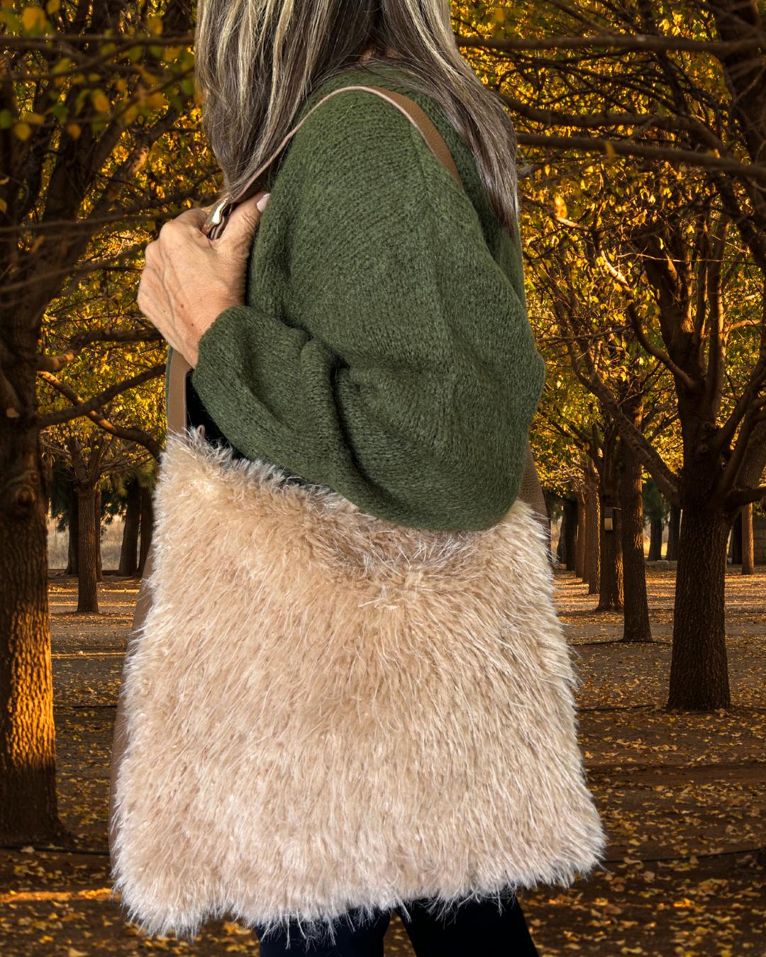 Faux Fur Tote Bag