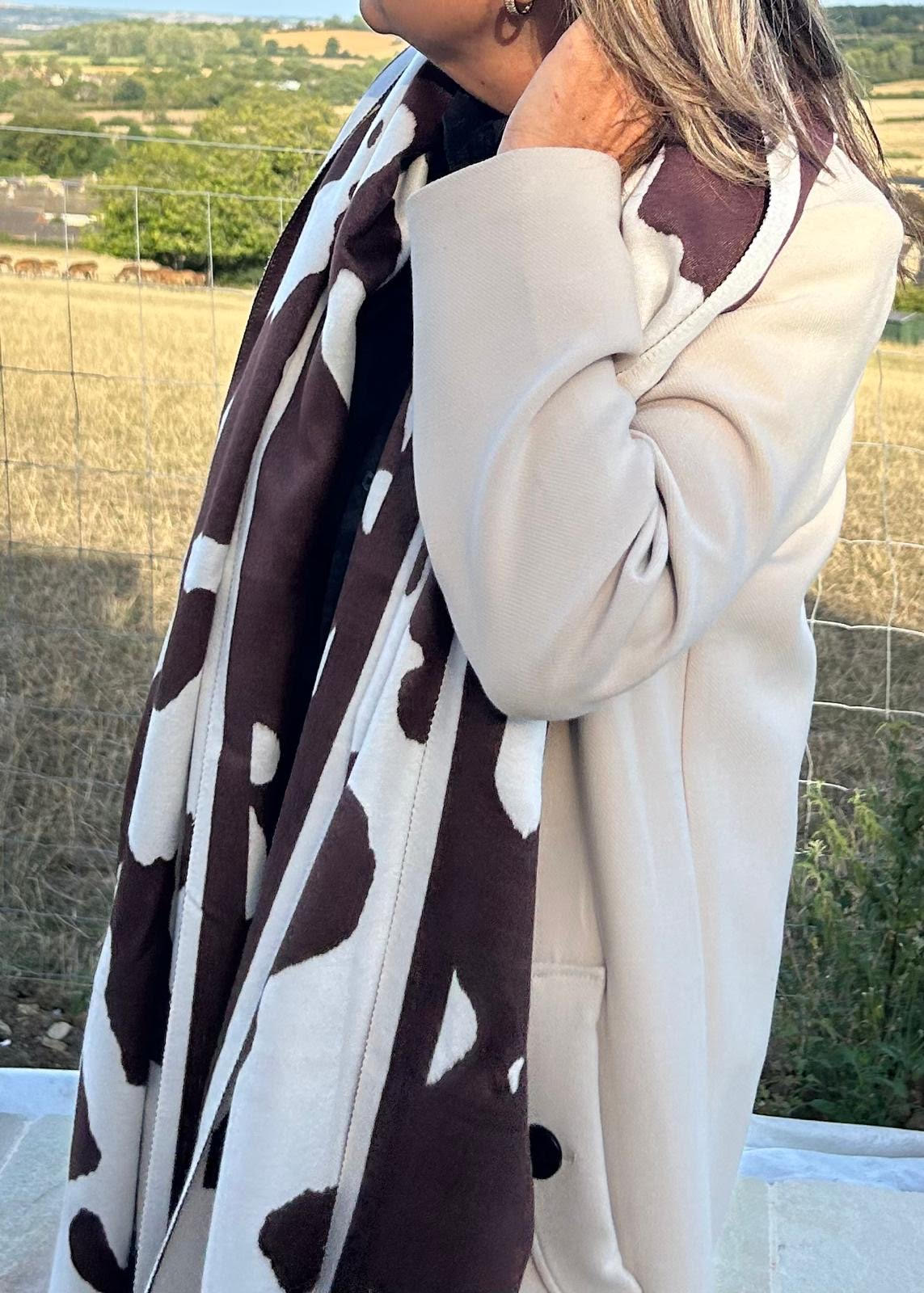 Cow Print Scarf