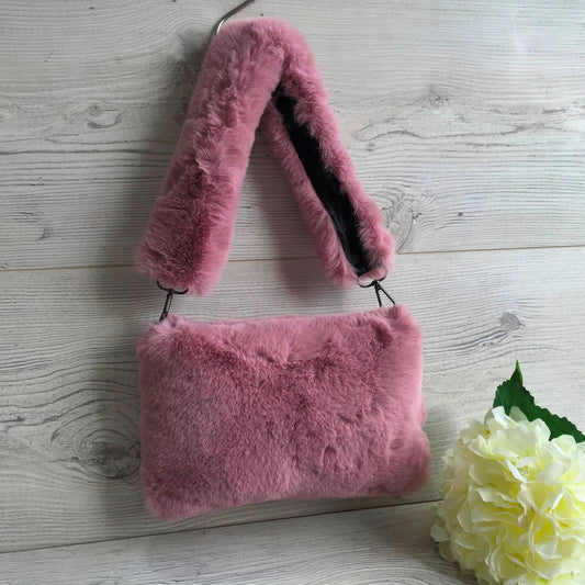 Faux Fur Shoulder Bag