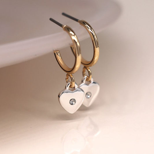 Heart Drop Earrings