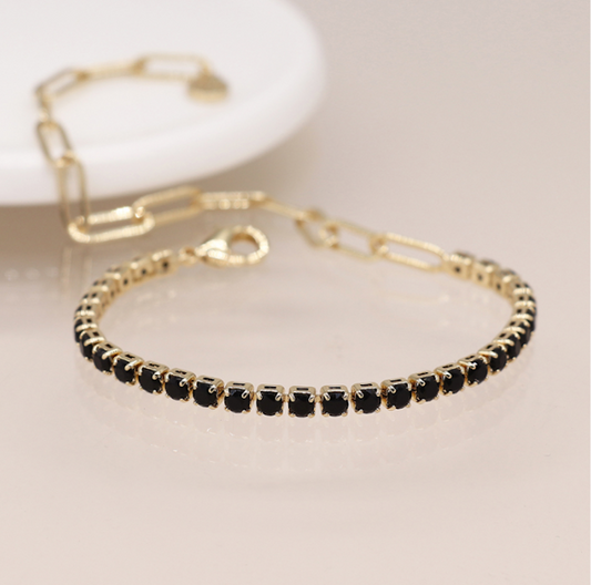 Golden and Black Crystal bracelet