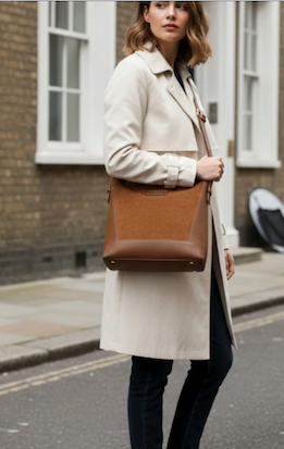 Alice Wheeler London Vegan Leather & Faux Suede Tote