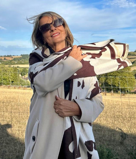 Cow Print Scarf